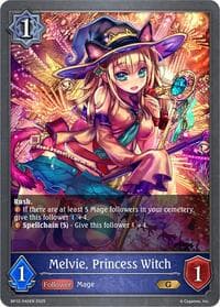 Melvie, Princess Witch - BP12: Worldreaver’s Descent - Shadowverse: Evolve card