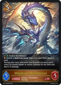 Shipsbane Plesiosaurus - BP12: Worldreaver’s Descent - Shadowverse: Evolve card