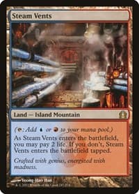 Steam Vents - Return to Ravnica - Magic: The Gathering card