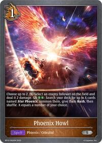 Phoenix Howl - BP12: Worldreaver’s Descent - Shadowverse: Evolve card
