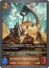 Rockback Ankylosaurus - BP12: Worldreaver’s Descent - Shadowverse: Evolve card