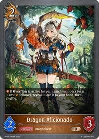 Dragon Aficionado - BP12: Worldreaver’s Descent - Shadowverse: Evolve card