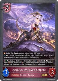 Medusa, Evil-Eyed Serpent - BP12: Worldreaver’s Descent - Shadowverse: Evolve card