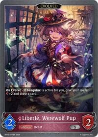 Liberte, Werewolf Pup (Evolved) - BP12: Worldreaver’s Descent - Shadowverse: Evolve card