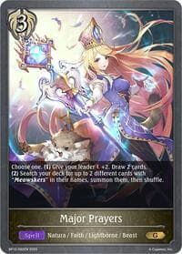 Major Prayers - BP12: Worldreaver’s Descent - Shadowverse: Evolve card