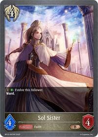 Sol Sister - BP12: Worldreaver’s Descent - Shadowverse: Evolve card
