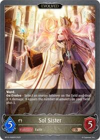 Sol Sister (Evolved) - BP12: Worldreaver’s Descent - Shadowverse: Evolve card