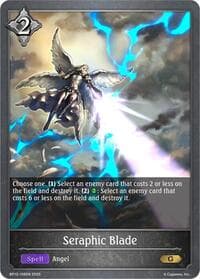 Seraphic Blade - BP12: Worldreaver’s Descent - Shadowverse: Evolve card
