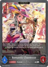 Romantic Chanteuse (Evolved) - BP12: Worldreaver’s Descent - Shadowverse: Evolve card