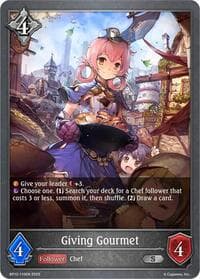 Giving Gourmet - BP12: Worldreaver’s Descent - Shadowverse: Evolve card