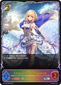 Elf Queen of Abundant Life (SL) - BP12: Worldreaver’s Descent - Shadowverse: Evolve card