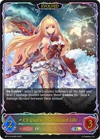 Elf Queen of Abundant Life (Evolved) (SL) - BP12: Worldreaver’s Descent - Shadowverse: Evolve card