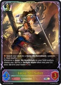 Lecia, Sky Saber (SL) - BP12: Worldreaver’s Descent - Shadowverse: Evolve card