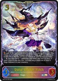 Daria, Infinity Witch (SL) - BP12: Worldreaver’s Descent - Shadowverse: Evolve card