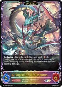 Shipsbane Plesiosaurus (Evolved) (SL) - BP12: Worldreaver’s Descent - Shadowverse: Evolve card