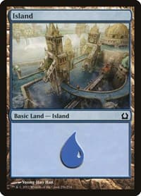 Island (256) - Return to Ravnica - Magic: The Gathering card