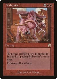 Pulverize - Mercadian Masques - Magic: The Gathering card