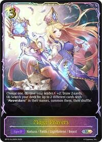 Major Prayers (SL) - BP12: Worldreaver’s Descent - Shadowverse: Evolve card