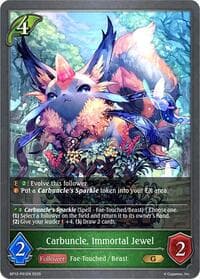 Carbuncle, Immortal Jewel - P01 (Foil) - BP12: Worldreaver’s Descent - Shadowverse: Evolve card