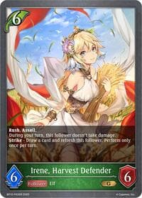 Irene, Harvest Defender - P03 (Foil) - BP12: Worldreaver’s Descent - Shadowverse: Evolve card