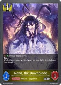 Nano, the Dawnblade - P04 (Foil) - BP12: Worldreaver’s Descent - Shadowverse: Evolve card