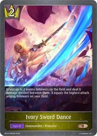 Ivory Sword Dance - P06 (Foil) - BP12: Worldreaver’s Descent - Shadowverse: Evolve card