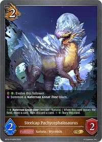Steelcap Pachycephalosaurus - P10 (Foil) - BP12: Worldreaver’s Descent - Shadowverse: Evolve card