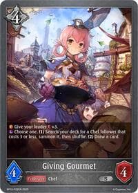 Giving Gourmet - P22 (Foil) - BP12: Worldreaver’s Descent - Shadowverse: Evolve card