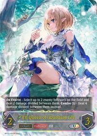 Elf Queen of Abundant Life (Evolved) (U) - BP12: Worldreaver’s Descent - Shadowverse: Evolve card