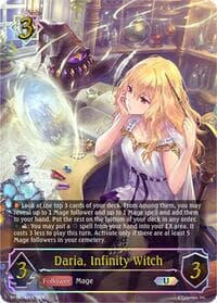 Daria, Infinity Witch (U) - BP12: Worldreaver’s Descent - Shadowverse: Evolve card