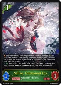 Sekka, Fatebound Fox - BP13: Dominion of Darkness - Shadowverse: Evolve card