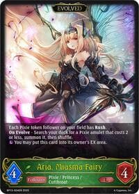 Aria, Miasma Fairy (Evolved) - BP13: Dominion of Darkness - Shadowverse: Evolve card