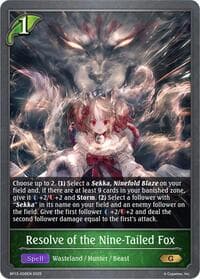 Resolve of the Nine-Tailed Fox - BP13: Dominion of Darkness - Shadowverse: Evolve card