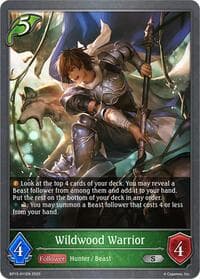 Wildwood Warrior - BP13: Dominion of Darkness - Shadowverse: Evolve card