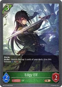 Edgy Elf - BP13: Dominion of Darkness - Shadowverse: Evolve card