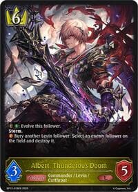 Albert, Thunderous Doom - BP13: Dominion of Darkness - Shadowverse: Evolve card