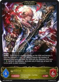 Albert, Thunderous Doom (Evolved) - BP13: Dominion of Darkness - Shadowverse: Evolve card