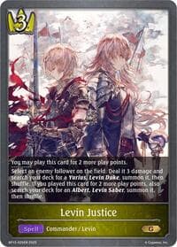 Levin Justice - BP13: Dominion of Darkness - Shadowverse: Evolve card