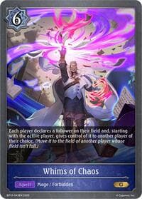 Whims of Chaos - BP13: Dominion of Darkness - Shadowverse: Evolve card
