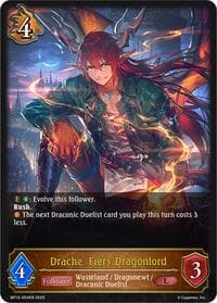 Drache, Fiery Dragonlord - BP13: Dominion of Darkness - Shadowverse: Evolve card