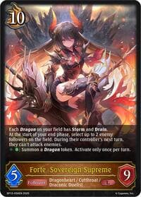 Forte, Sovereign Supreme - BP13: Dominion of Darkness - Shadowverse: Evolve card