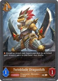Twinblade Dragonfolk - BP13: Dominion of Darkness - Shadowverse: Evolve card