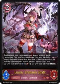 Laura, Crimson Strife - BP13: Dominion of Darkness - Shadowverse: Evolve card