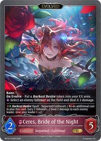 Ceres, Bride of the Night (Evolved) - BP13: Dominion of Darkness - Shadowverse: Evolve card