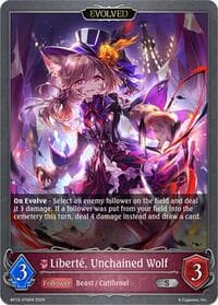 Liberte, Unchained Wolf (Evolved) - BP13: Dominion of Darkness - Shadowverse: Evolve card
