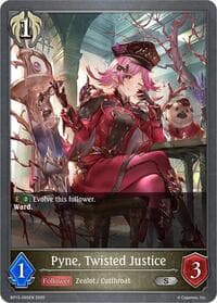 Pyne, Twisted Justice - BP13: Dominion of Darkness - Shadowverse: Evolve card