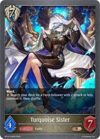 Turquoise Sister - BP13: Dominion of Darkness - Shadowverse: Evolve card