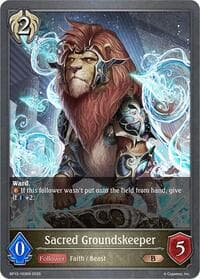 Sacred Groundskeeper - BP13: Dominion of Darkness - Shadowverse: Evolve card