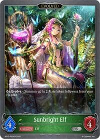 Sunbright Elf (Evolved) - P03 (Foil) - BP13: Dominion of Darkness - Shadowverse: Evolve card