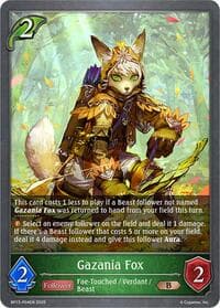 Gazania Fox - P04 (Foil) - BP13: Dominion of Darkness - Shadowverse: Evolve card